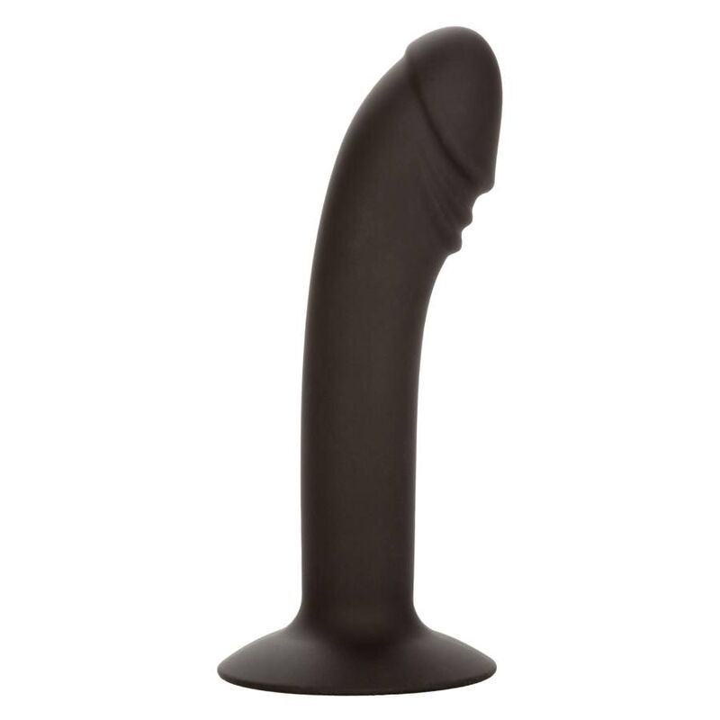 Gode Anal Courbé Stud Silicone Ventouse Base Évasée - CalExotics