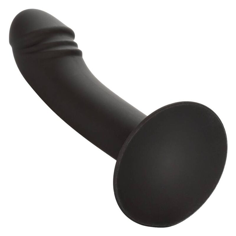 Gode Anal Courbé Stud Silicone Ventouse Base Évasée - CalExotics