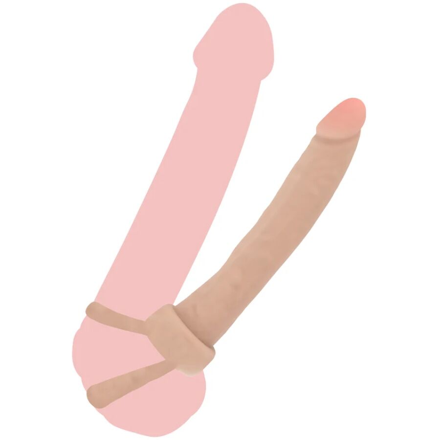Gode Anal Double Double Trouble Silicone 16 cm Poignées - Get Real