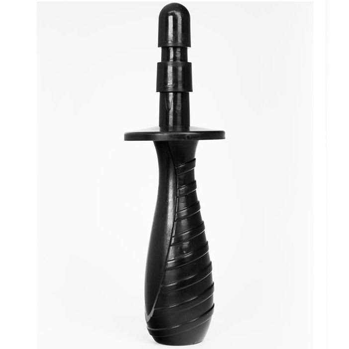 Gode Anal Fiche Noir Système d'Aspiration Modulable Poignée - Hung System