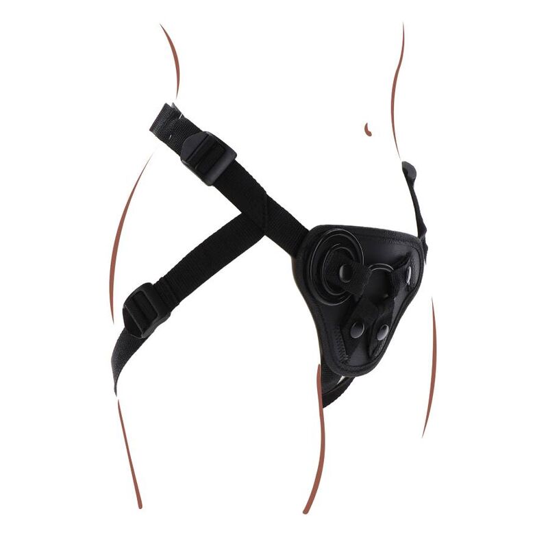 Gode Ceinture Harnais Réglable 3 Anneaux Coussin Rembourré - Get Real
