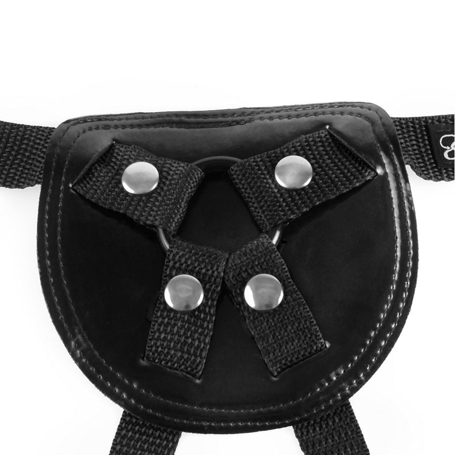 Gode Ceinture Harnais Stay-Put Néoprène Réglable 3 Anneaux - Fetish Fantasy