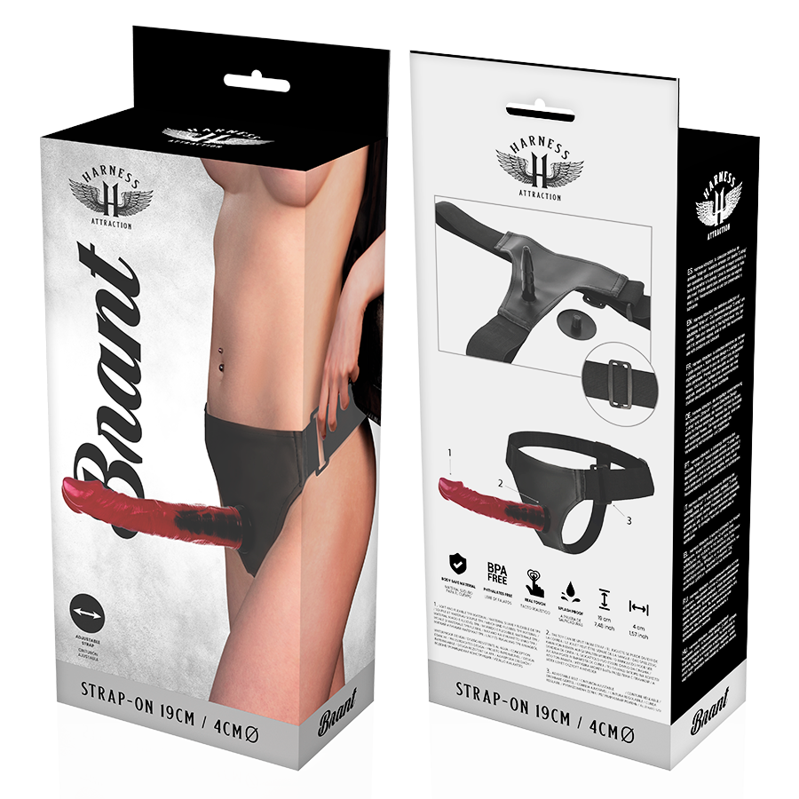 Gode Ceinture Réaliste Brant 19 cm Système Click Harness - Harness Attraction