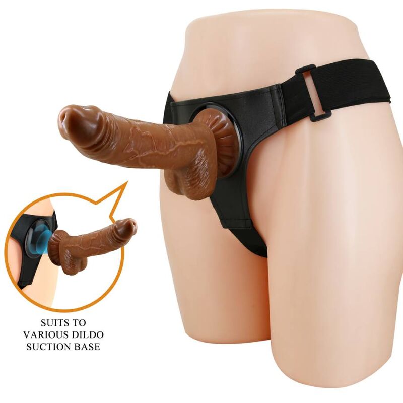 Gode Ceinture Réaliste Micheal 20 cm Harnais Universel Extensible - Pretty Love
