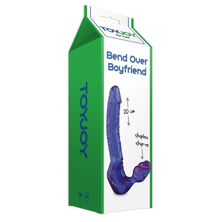Gode Ceinture Sans Harnais Double Pénétration Silicone Souple - Toyjoy