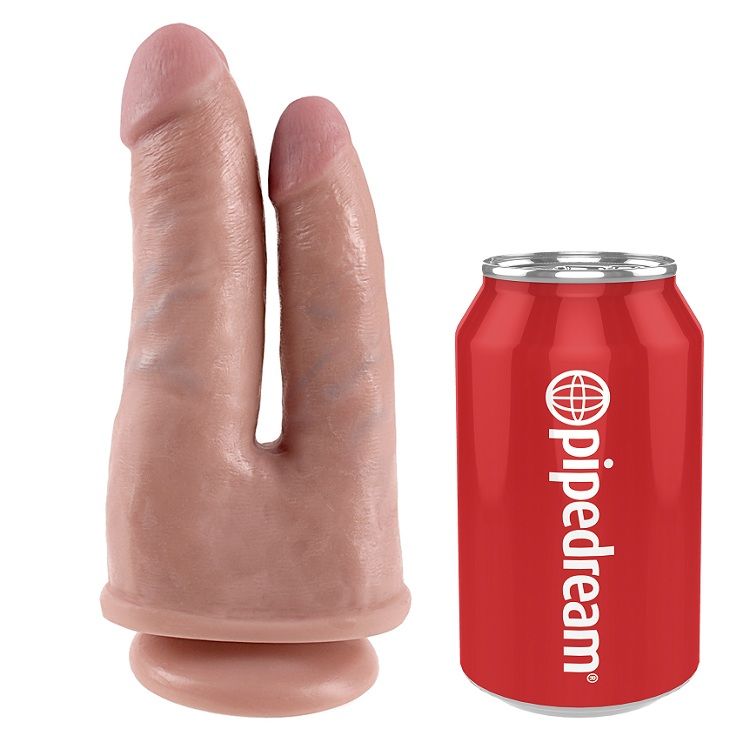 Gode Double Pénétration Réaliste Ventouse - King Cock