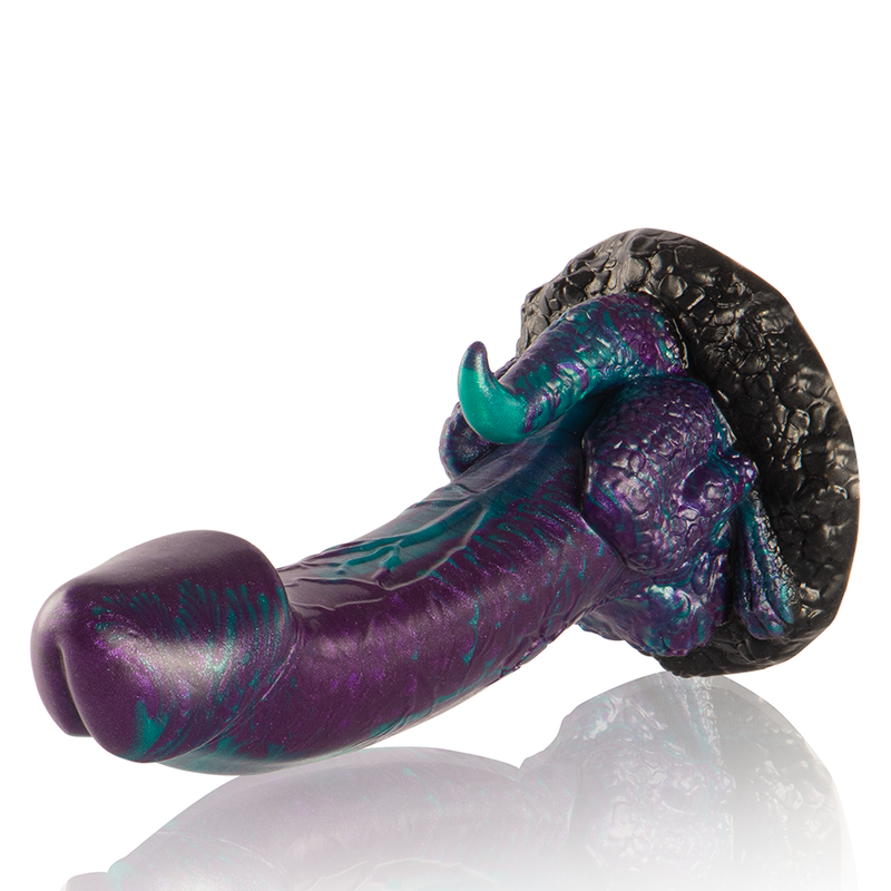 Gode Dragon Basilisk Silicone Écailleux 2 Tailles - Epic Cybersilicock