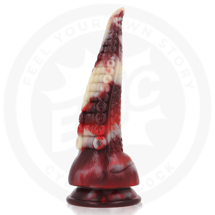 Gode Dragon Draxis Abyssal Shadow Silicone XXL 23,5 cm - Epic Cybersilicock