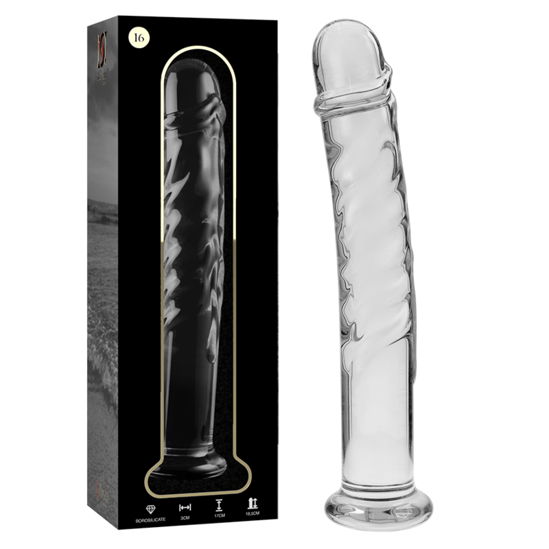 Gode en Verre Borosilicate Nebula Modèle 16 Clair 18,5 cm