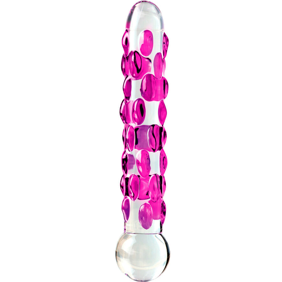 Gode en Verre Soufflé N.07 Texturé Thermique 15 cm - Icicles