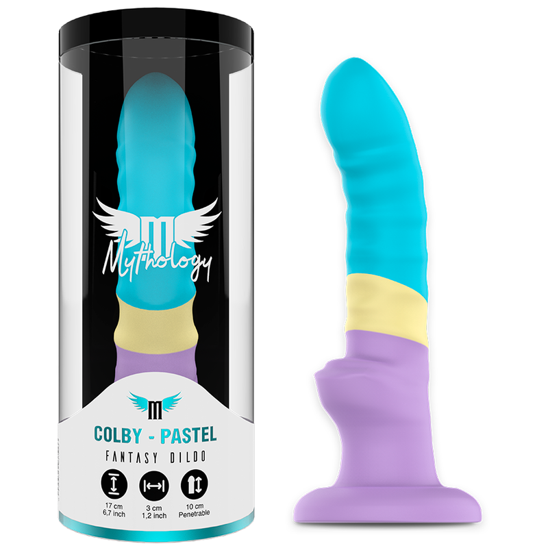 Gode Fantasy Colby Pride Silicone Body-Safe Ventouse - Mythology