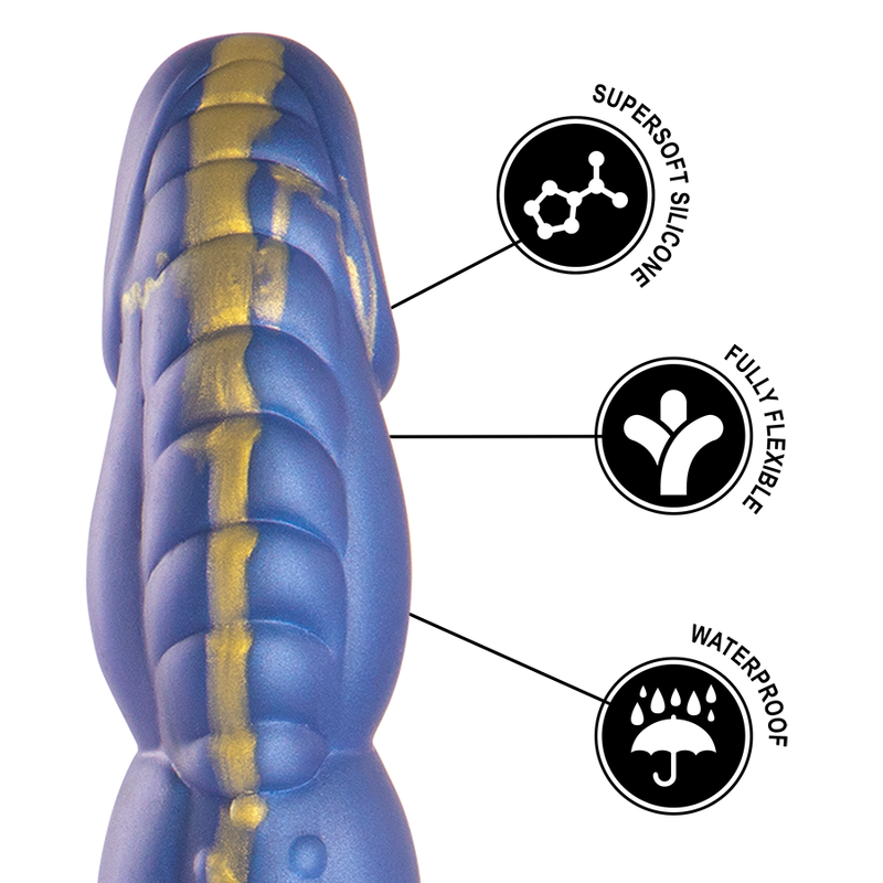 Gode Fantasy Poseidon Embrace Silicone Texturé Inspiré de la Mer - Epic Cybersilicock