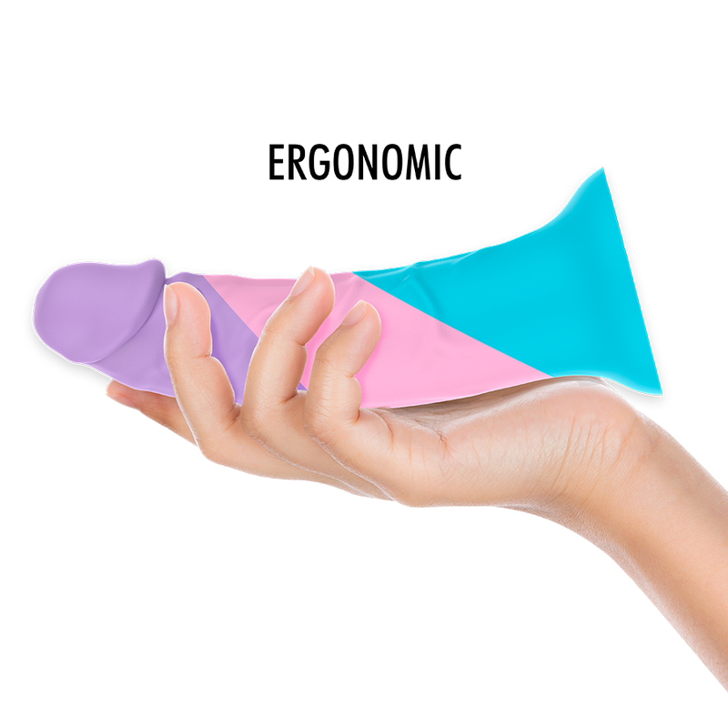 Gode Pastel Asher Silicone Flexible Ventouse Taille M - Mythology Fantasy