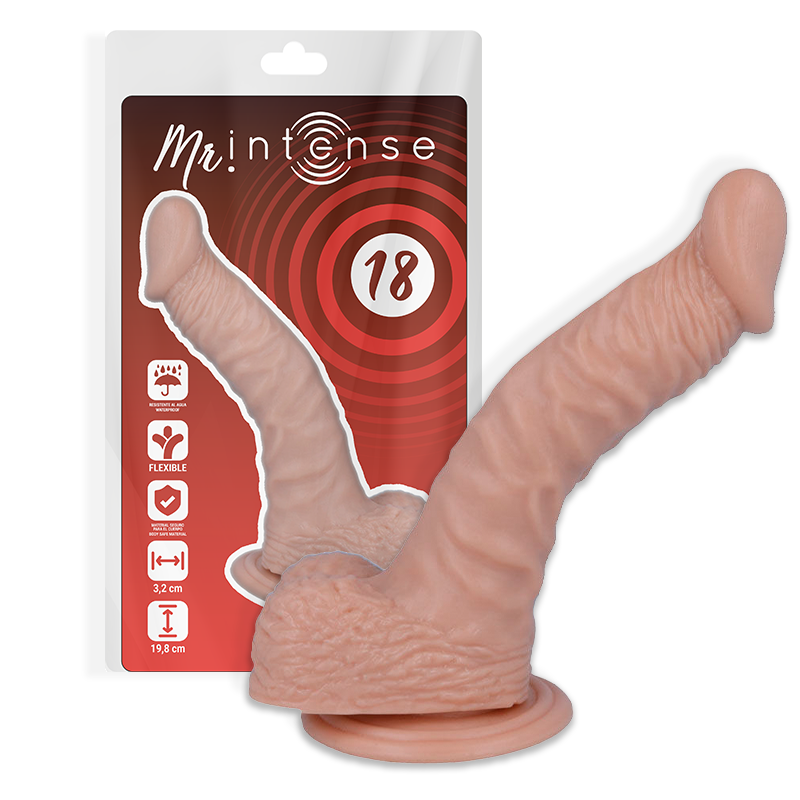 Gode Réaliste Mr Intense Veiné 14,6 cm Texture Naturelle Ventouse