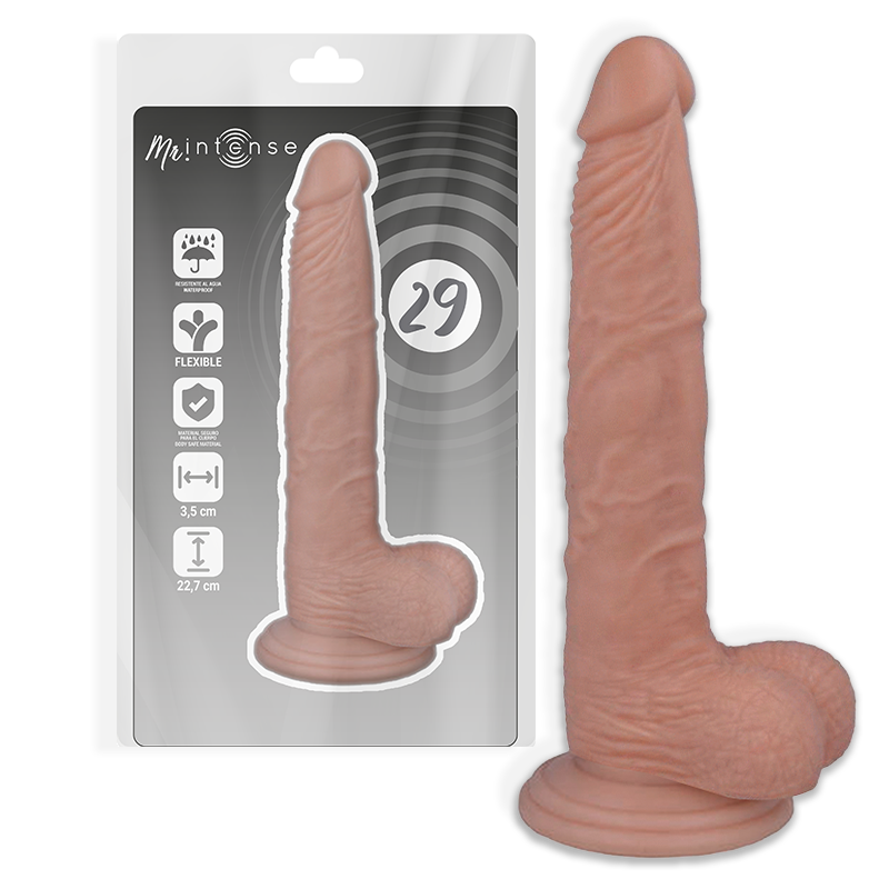 Gode Réaliste Mr Intense Veiné 14,6 cm Texture Naturelle Ventouse