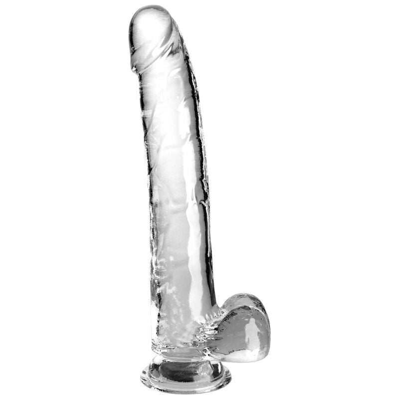Gode Réaliste Translucide King Cock Clear - Ventouse Compatible Harnais