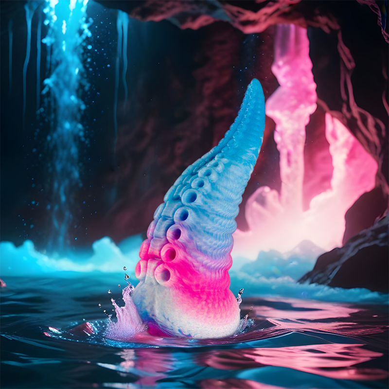 Gode Tentacule Phorcys Silicone Multi-Courbes Progressif - Epic Cybersilicock