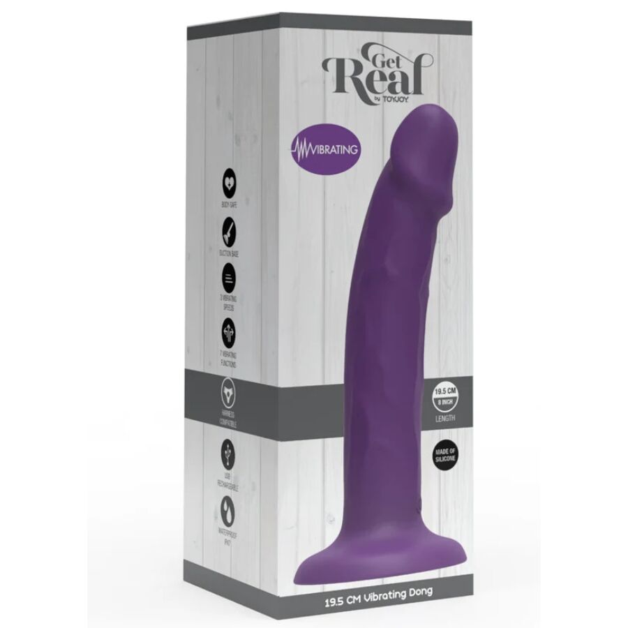 Gode Ventouse Vibrant Réaliste Get Real - Rechargeable - ToyJoy