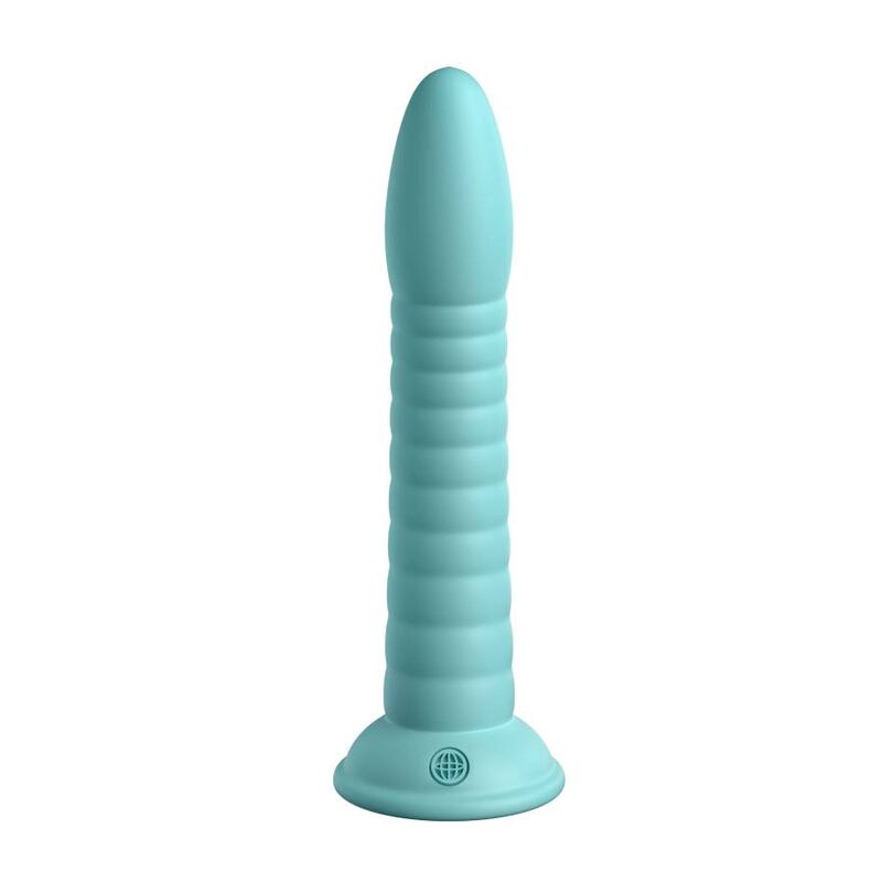 Gode Ventouse Wild Thing Silicone Vert 17,78 cm - Dillio Platinum