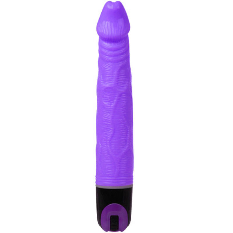 Gode Vibrant Réaliste Veiné - Multivitesse TPR Souple - Baile