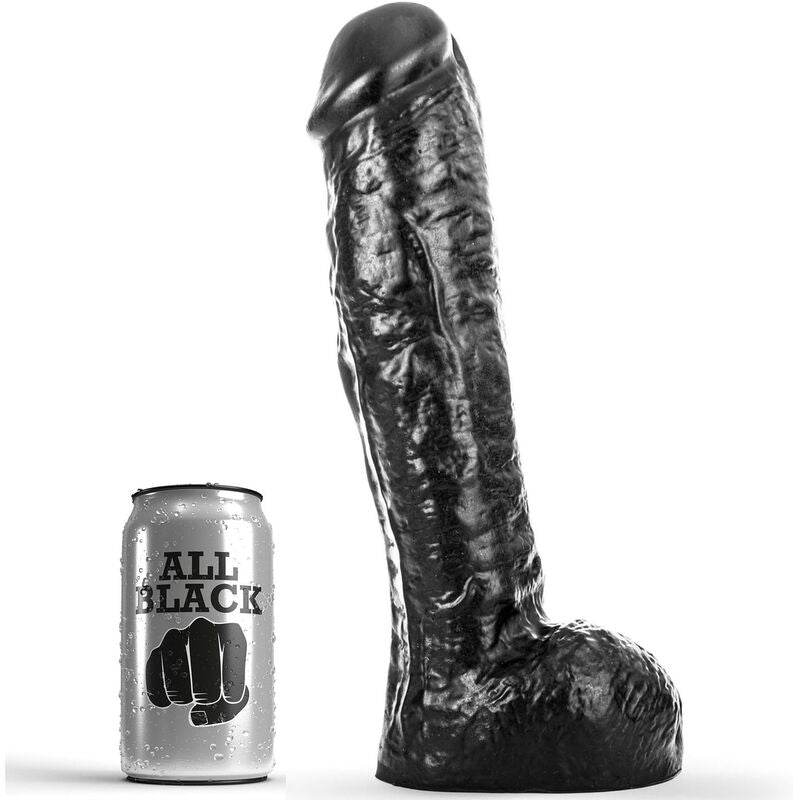 Gode XXL Réaliste 29 cm Veiné Diamètre 6 cm - All Black