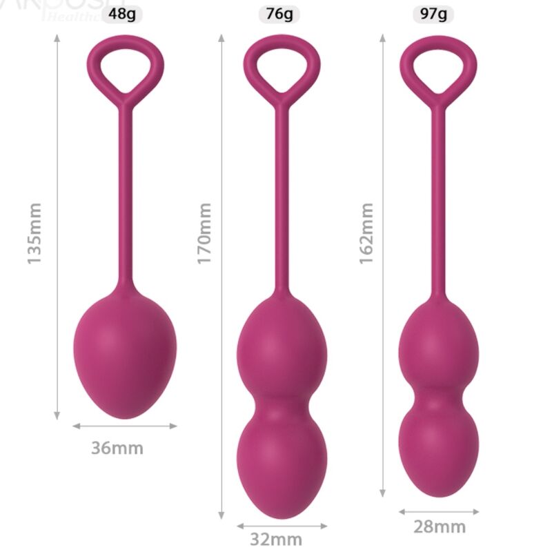 Haltères Vaginales 3 Niveaux - Rééducation Périnée - Armony
