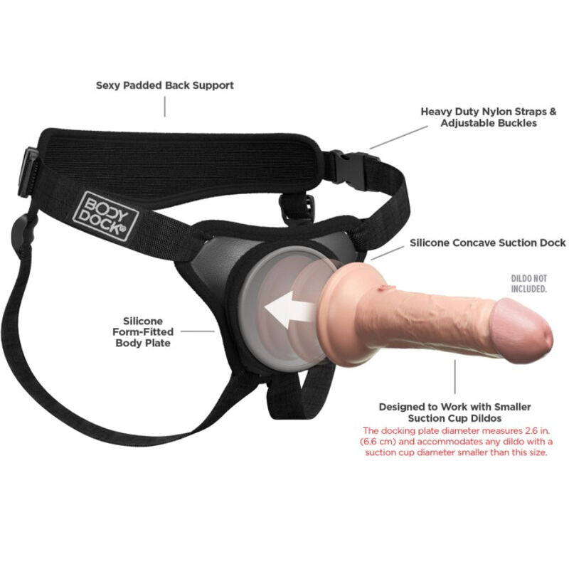 Harnais Gode Ceinture Body Dock Elite Mini Système Ventouse Sans Anneau - Pipedreams