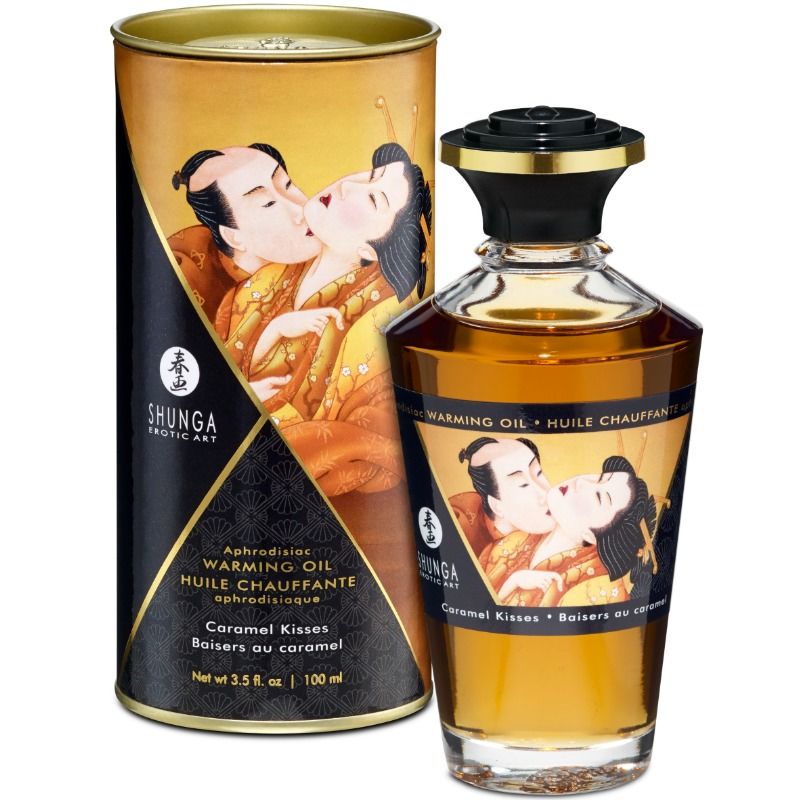 Huile de Massage Effet Chaleur Comestible 100 ml - Shunga