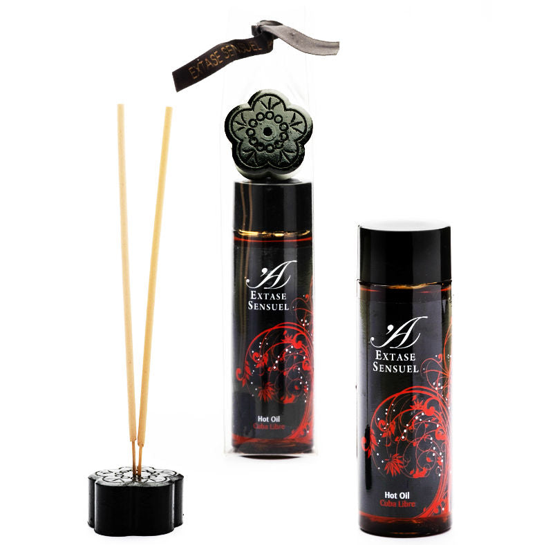 Huile de Massage Stimulante Effet Chaleur Cuba - Extase Sensual