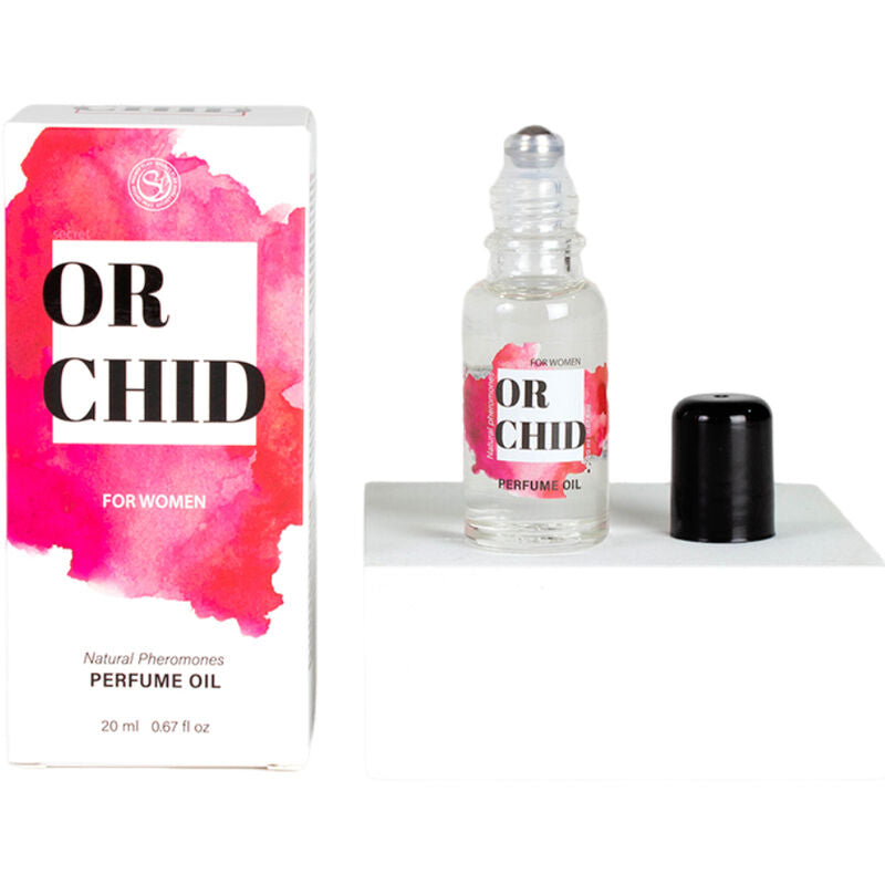 Huile de Parfum aux Phéromones Naturelles Orchidée Roll-On 20 ml - Secretplay