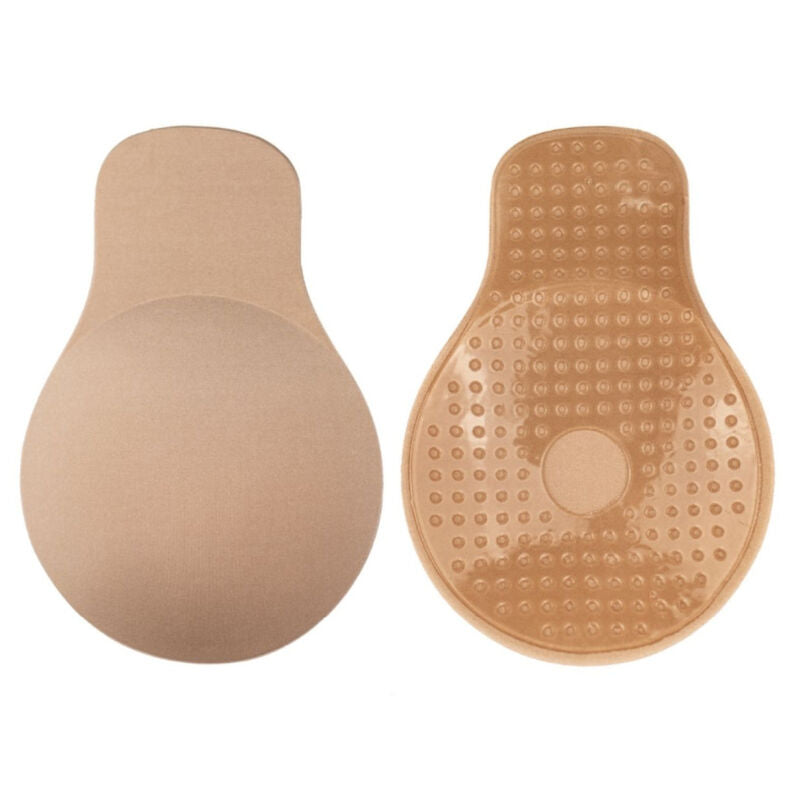 BYE-BRA - Push-up-BH mit Brustlifting, beigefarbener Stoff, Größe M