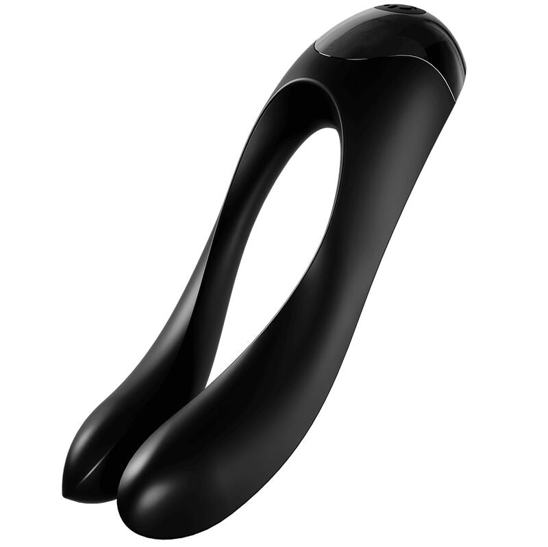 Vibromasseur Doigt Candy Cane Orange Compact IPX7 - Satisfyer