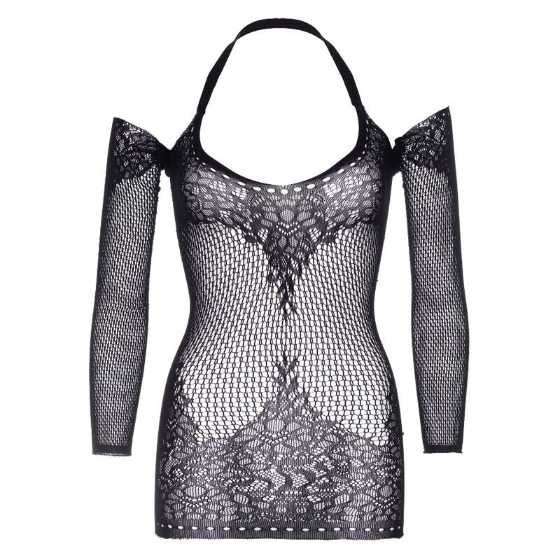 Twist Neckholder-Minikleid aus Spitze, Einheitsgröße