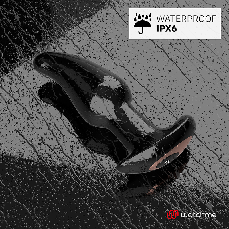 Watchme Analplug-Vibrator mit Fernbedienung und rotierenden Perlen Amadeus