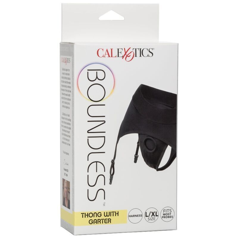 CALEXOTICS - BOUNDLOSES STRING MIT STRUMPFHALTER S/M