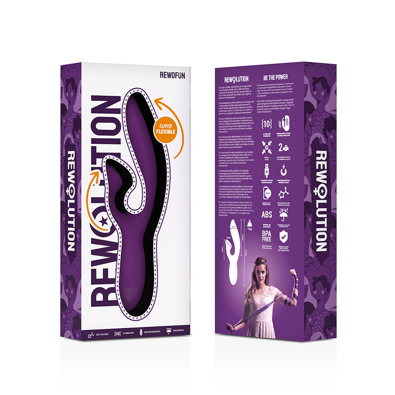 Rewofun Flexibler Rabbit-Vibrator