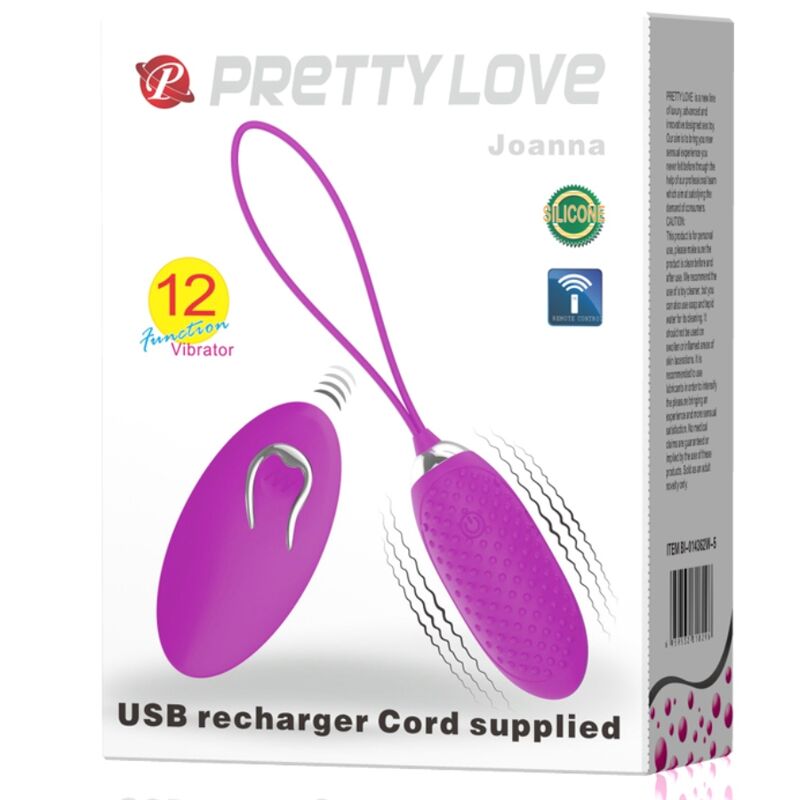 PRETTY LOVE - JOANNA VIBRATIONS-EI MIT FERNBEDIENUNG UND 12 MODI