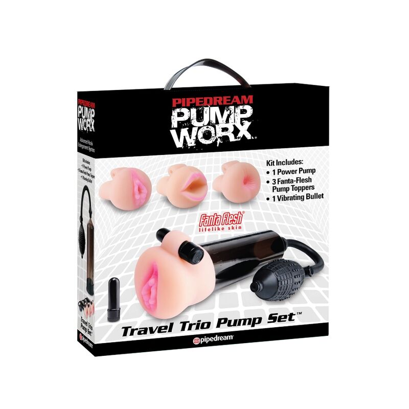 Pump Worx Travel Trio Pumpenset