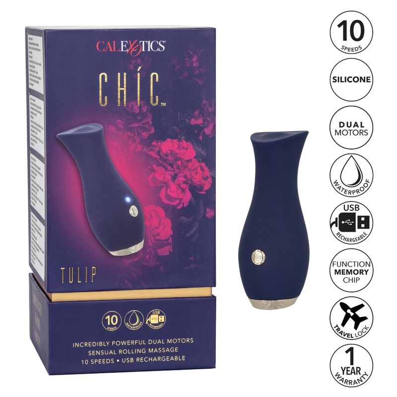 CALEXOTICS - CHIC BLUE TULIP MASSAGER