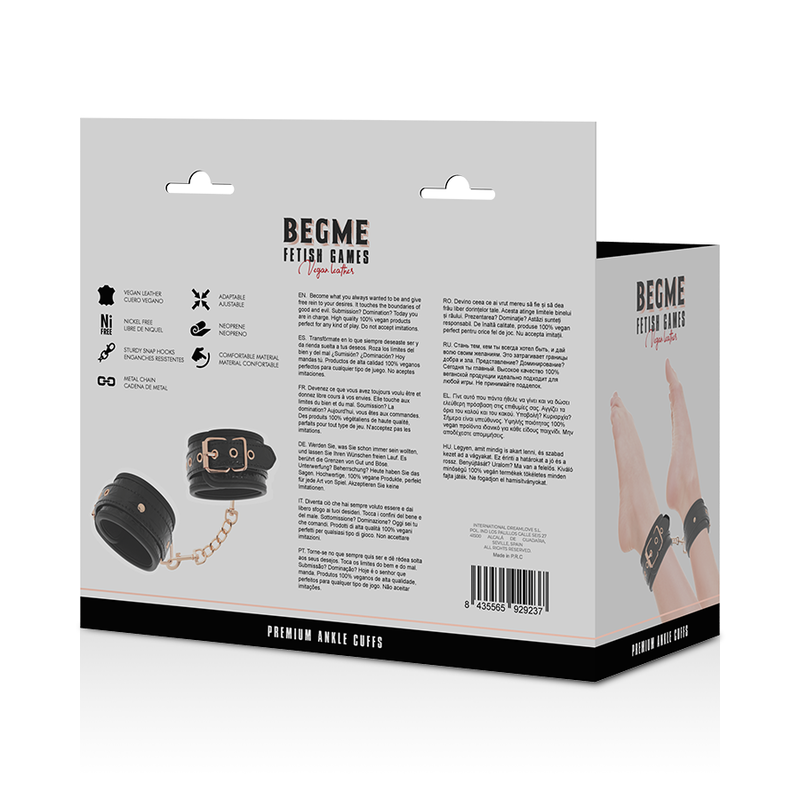 BEGME - BLACK EDITION PREMIUM-FUSSARMBANDE