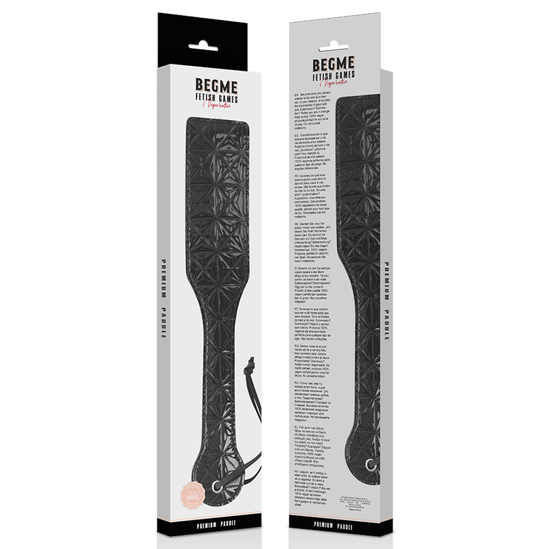 BEGME - VEGANES LEDER-PADDLEBOARD, SCHWARZE EDITION