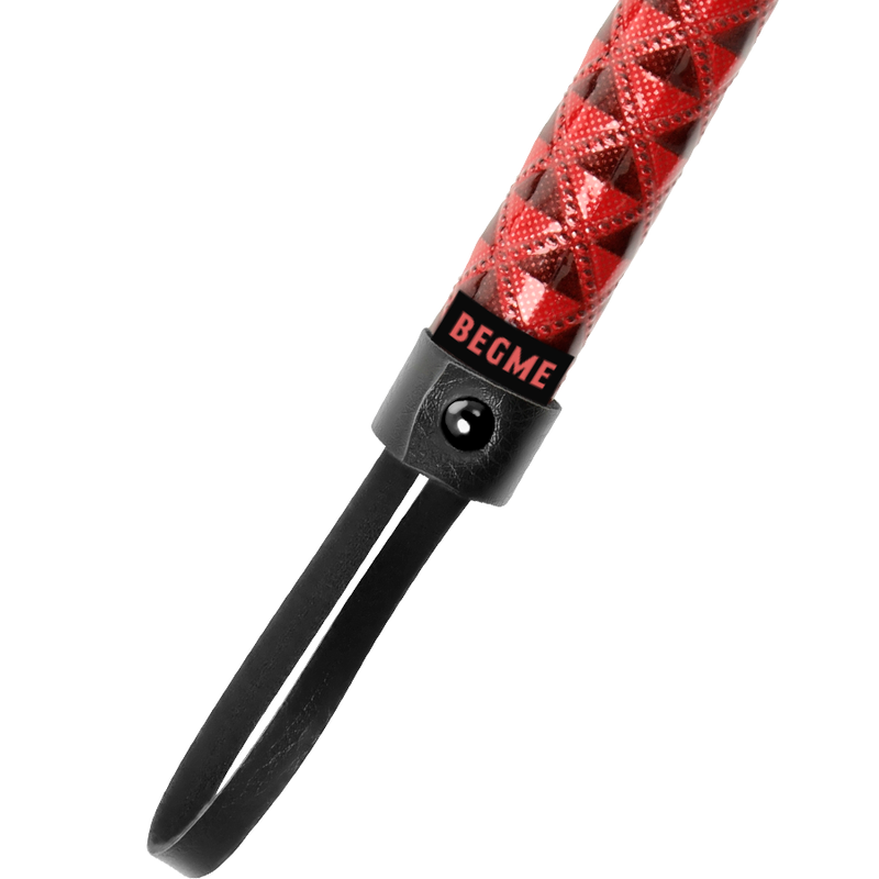 Fouet BDSM Cuir Vegan - Sangles Souples Poignée Premium - Begme