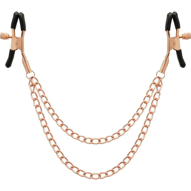 Schicke Metall-Metelon-Clips mit Kette