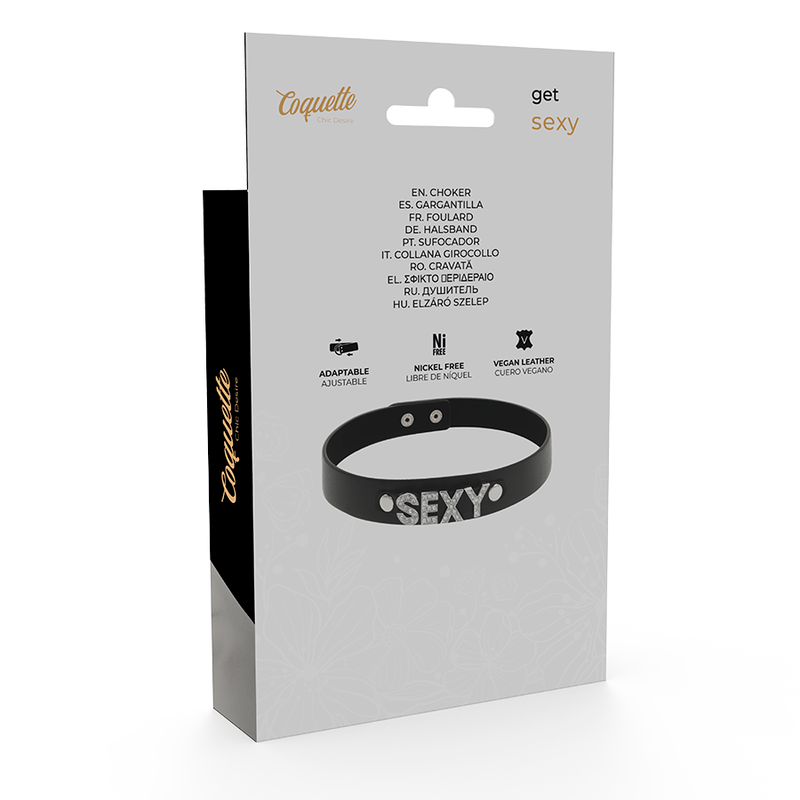 Sexy Halsband aus veganem Leder