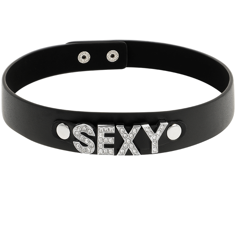 Sexy Halsband aus veganem Leder