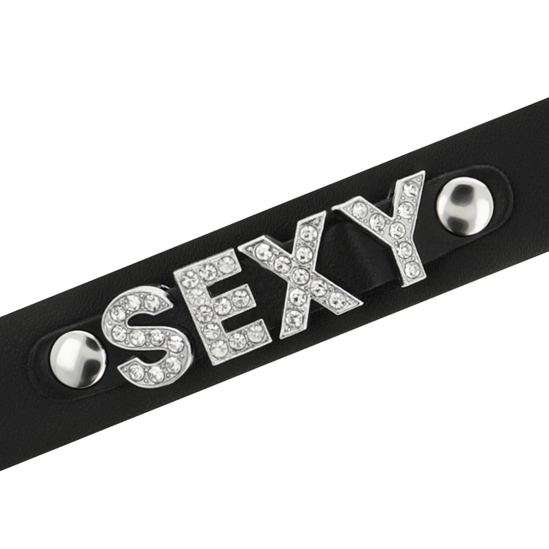 Sexy Halsband aus veganem Leder