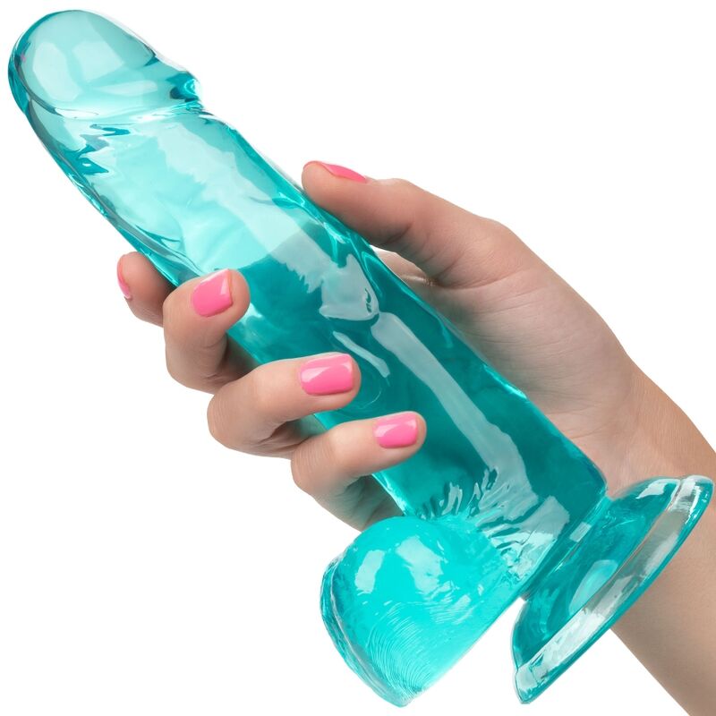 CALEXOTICS - DILDO IN QUEEN SIZE, BLAU, 15,3 CM