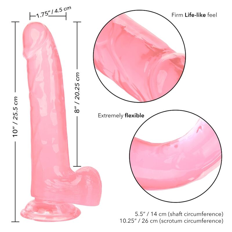 Rosa Dildo in Queen-Size-Größe, 20,3 cm