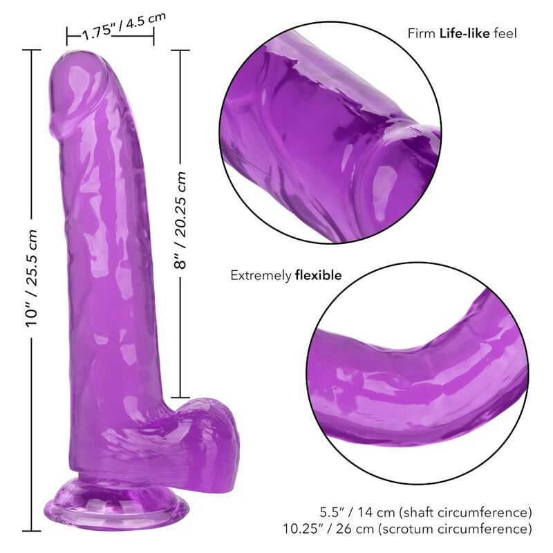 CALEXOTICS – DILDO IN QUEEN SIZE, LILA, 20,3 CM