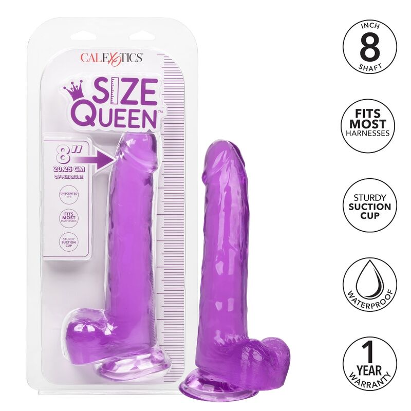 CALEXOTICS – DILDO IN QUEEN SIZE, LILA, 20,3 CM